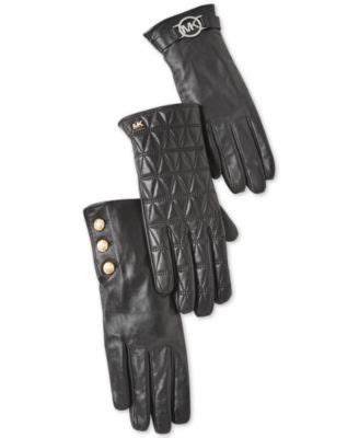 michael kors hat and gloves|michael kors astor studded leather gloves.